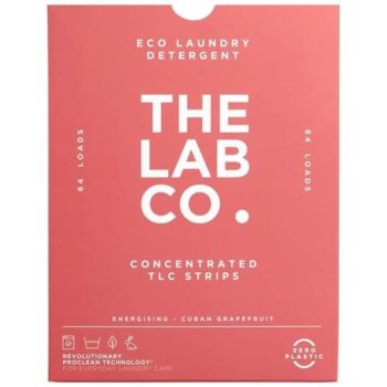 The Lab Co. Laundry Detergent Sheets Non Bio Energising Scent 64 Loads