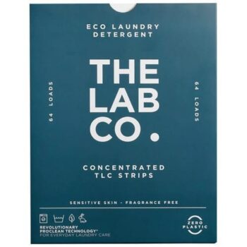 The Lab Co. Laundry Detergent Sheets Non Bio Fragrance Free 64 Loads