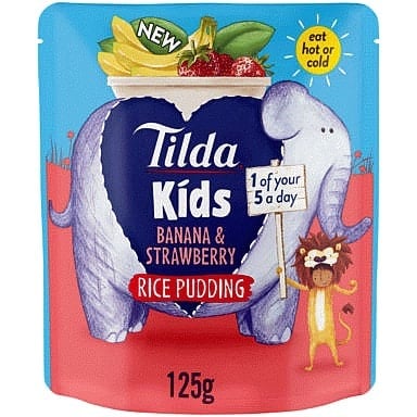 Tilda Kids Banana & Strawberry Rice Pudding (125g)