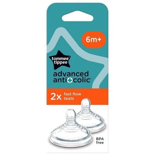 Tommee Tippee Closer to Nature Advanced Anti-Colic Fast Flow Teats 6m+ (2)