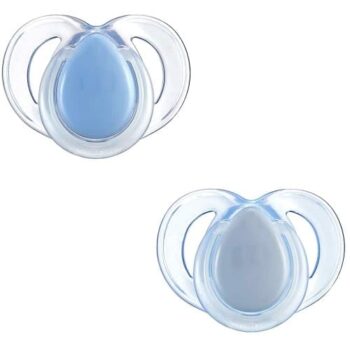 Tommee Tippee Closer to Nature Night Time Orthodontic Soothers 6-18M (2)