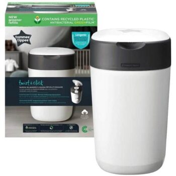 Tommee Tippee Twist & Click Advanced Nappy Disposal System Refill Cassette White (1)