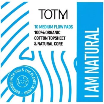 TOTM Medium Flow Natural Pads (10)
