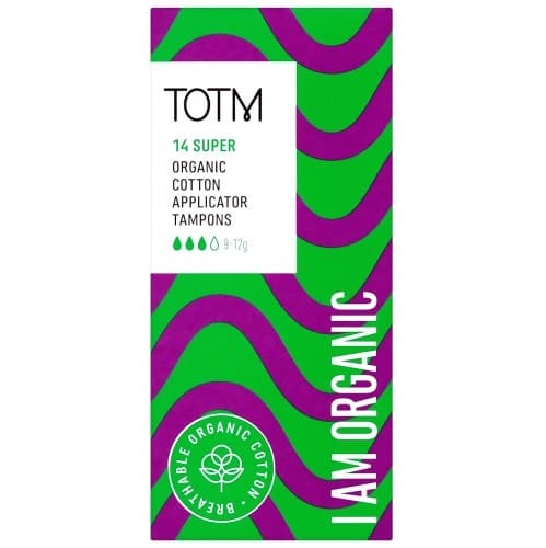 TOTM Organic Cotton Applicator Tampons Super (14)