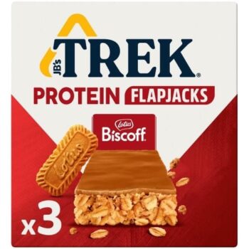 TREK Protein Flapjacks Lotus Biscoff 3 Bars (3 x 50g)