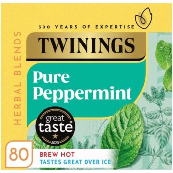 Twinings Pure Peppermint Herbal Tea Bags - 80 Tea Bags (160g)