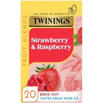 Twinings Strawberry & Raspberry Fruit Tea Bags 20 (20 x 40g)
