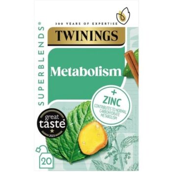Twinings Superblends Metabolism Green Tea & Nettle Bags (20 x 40g)