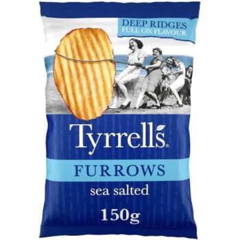 Tyrrells Furrows Sea Salted Sharing Crisps (150g)