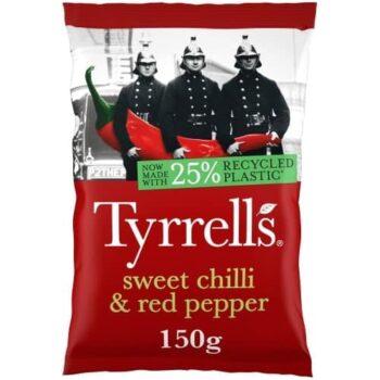 Tyrrells Sweet Chilli & Red Pepper Crisps (150g)
