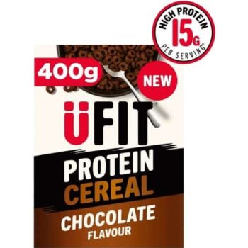 UFIT Protein Chocolate Hoops Cereal (400g)