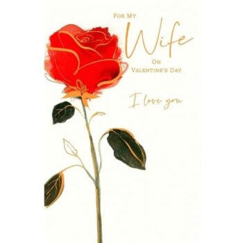 Uk Greetings Card Valentines Wife 113165-0-1