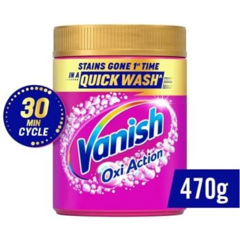 Vanish Gold Oxi Action Fabric Stain Remover Powder Colours & Whites (470g)