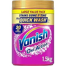 Vanish Gold Oxi Action Laundry Stain Remover Powder Colours (1.35kg)