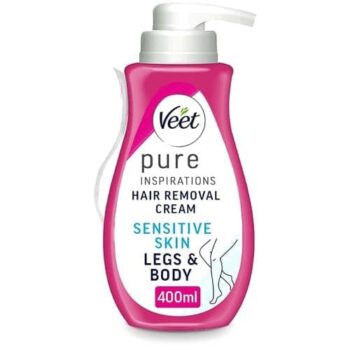 Veet Pure Inspirations Hair Removal Cream Body & Legs for Sensitive Skin Spray On (400ml)