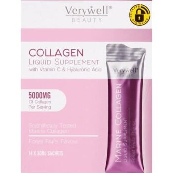 Verywell Beauty Collagen Liquid Supplement with Vitamin C & Hyaluronic Acid