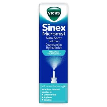 Vicks Sinex Micromist Decongestant Nasal Spray For Blocked Nose (15ml)