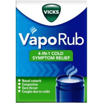 Vicks VapoRub Cold & Flu Symptom Relief Jar (100g)