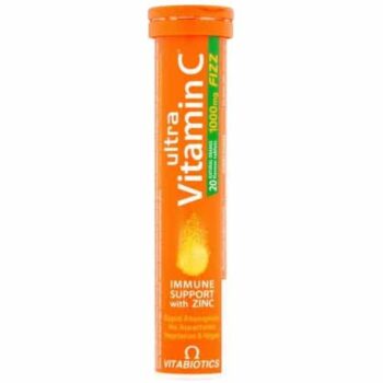 Vitabiotics Ultra Vitamin C Effervescent Orange Tablets (20 x 1000mg)