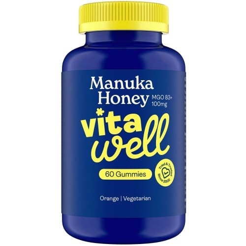 Vitawell Roots Manuka Honey Orange Flavoured Gummies