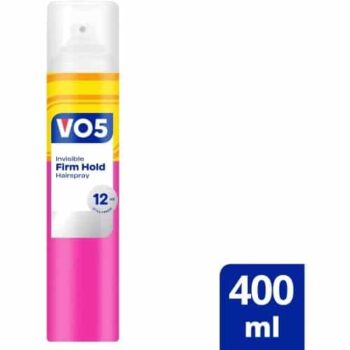 VO5 Invisible Firm Hold Hairspray (400ml)