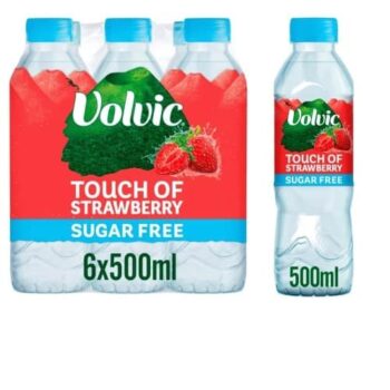 Volvic Touch Of Fruit Sugar Free Strawberry Flavoured Water (6 x 500ml)