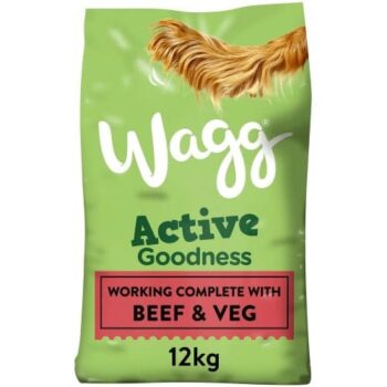 Wagg Active Goodness Complete Rich in Beef & Veg Dry Dog Food (12kg)