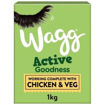 Wagg Active Goodness Complete Rich in Chicken & Veg Dry Adult Dog Food (1kg)