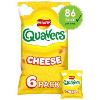 Walkers Quavers Cheese Multipack Crisps (6 x 16g)