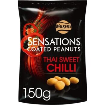 Walkers Sensations Thai Sweet Chilli Coated Sharing Peanuts (150g)