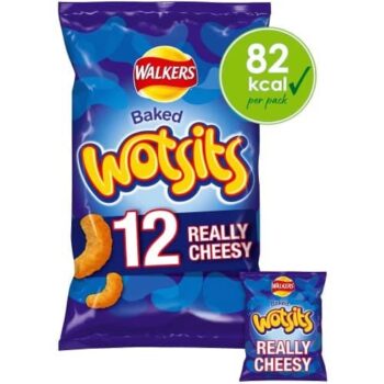 Walkers Wotsits Really Cheesy Multipack Crisps (12 x 16.5g)