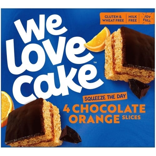 We Love Cake 4 Chocolate Orange Slices (4 x 132g)