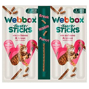Webbox Tasty Sticks with Salmon & Trout (7 x 5g, 35g)