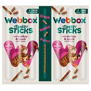 Webbox Tasty Sticks with Turkey & Lamb (7 x 5g, 35g)