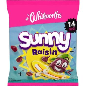Whitworths Sunny Raisins Snack Pack (8 x 14g)