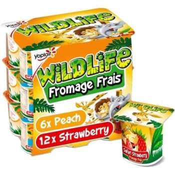Wildlife Variety Pack Fromage Frais Strawberry & Peach (18 x 45g)