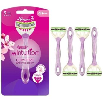 Wilkinson Sword Xtreme 3 My Intuition Comfort Women's Disposable Razors (4)