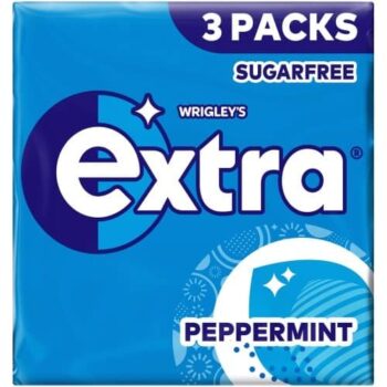 Wrigley Extra Peppermint Sugarfree Chewing Gum Multipack (9, 3)