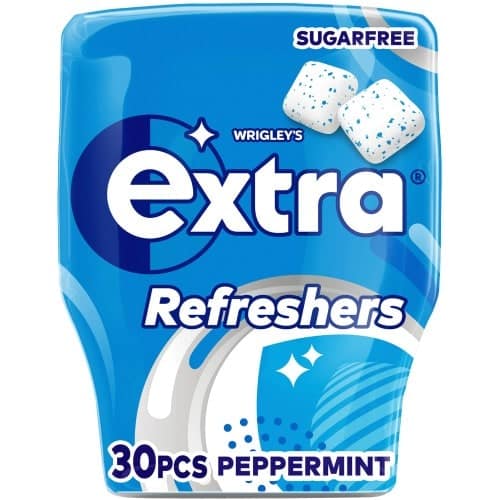 Wrigley's Extra Refreshers Peppermint Sugarfree Chewing Gum Bottle (30 x 67g)