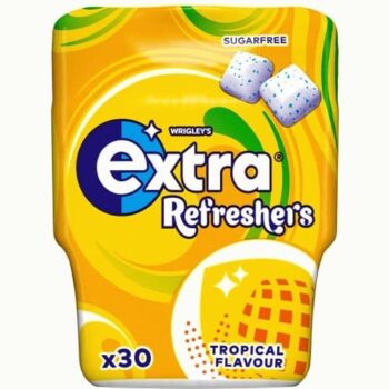 Wrigley's Extra Refreshers Tropical Sugarfree Chewing Gum Bottle (30 x 67g)