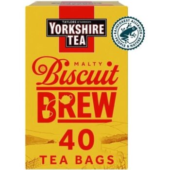 Yorkshire Tea Malty Biscuit Brew 40 Tea Bags (112g)