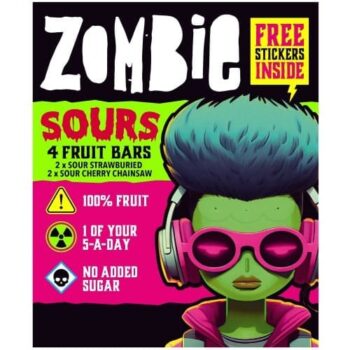 Zombie Sours Fruit Bar Variety Multipack (4 x 25g)