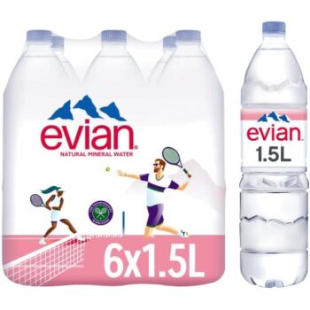 Evian Natural Mineral Water 6x1.5Ltr (6 x 1.5l)