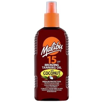 Malibu Bronzing Tanning Oil with Coconut Spf 15 (3 x 80g)