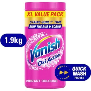 Vanish Oxi Action Stain Remover Powder Pink (1.9kg)