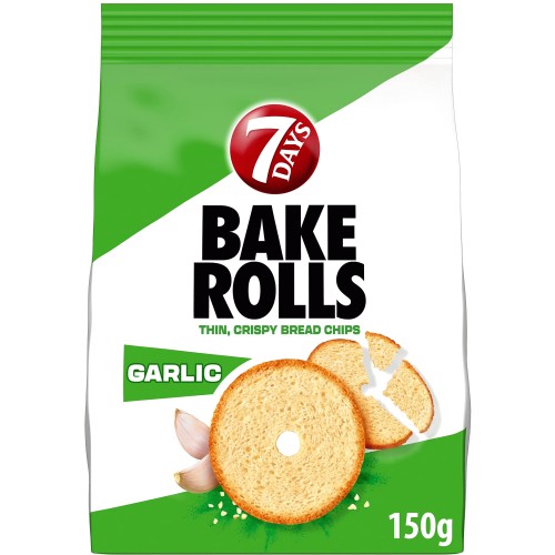 7 Days Bake Rolls Garlic (150g)