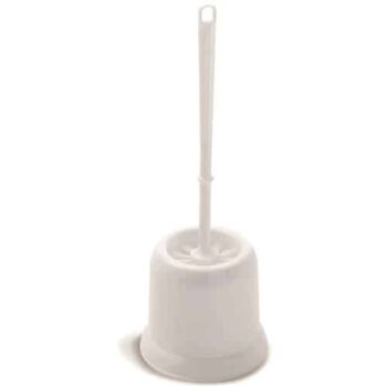Addis Round Open Toilet Brush Set White