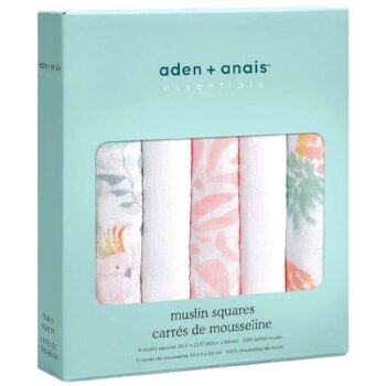aden + anais Essentials Cotton Muslin Squares- Tropical (5)