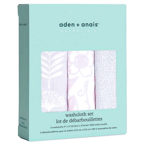 aden + anais Essentials Cotton Muslin Washcloth Damsel (3)