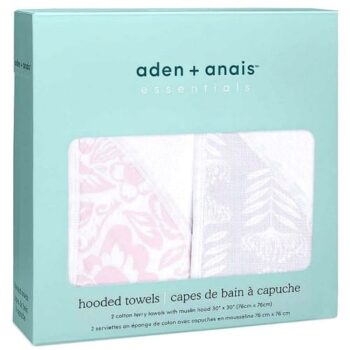 aden + anais Essentials Hooded Towel Damsel (2)